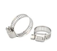Collier de serrage réglable 6-311 mm en acier inoxydable, engrenage à vis sans fin for tuyau d'eau et plomberie(194-216mm 1pc)