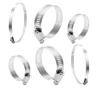 Collier de serrage réglable 6 mm ~ 165 mm en acier inoxydable, collier de serrage à trois vitesses réglable, tuyau de carburant, conduite d'eau, pince fixe, pinces à ressort (diamètre 91-114 mm)