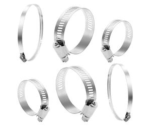 Collier de serrage réglable 6 mm ~ 165 mm en acier inoxydable, collier de serrage à trois vitesses réglable, tuyau de carburant, conduite d'eau, pince fixe, pinces à ressort (diamètre 91-114 mm)