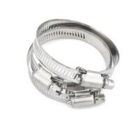 Collier de serrage réglable à vis sans fin, 5 pièces, en acier inoxydable 304, 27, 51 mm