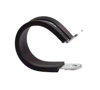 Collier de serrage réglable, clips, 10 pièces, 6 à 60 mm de diamètre, doublé de caoutchouc EPDM, efficacité fiable, clips en P, support de colliers de serrage for tuyau de câble, double rivet, cerceau
