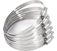 Collier de serrage réglable en acier inoxydable 304, diamètre de 6 à 1 400 mm, pour tuyau de carburant, pour conduit d'aération de sèche-linge, plomberie automobile, 27, 51 mm