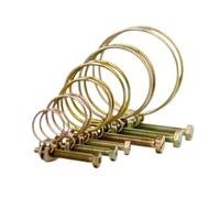 Collier de serrage réglable for tuyau, 2 pièces, Double fil, matériel de fixation for plomberie, 20 tailles(8 inches)