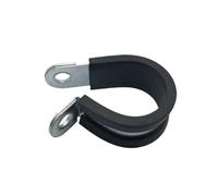 Collier de serrage renforcé en caoutchouc type R, largeur de bande de 6 à 65 mm, 15 mm, en acier galvanisé, simple collier de serrage en P(40mm(4pcs))