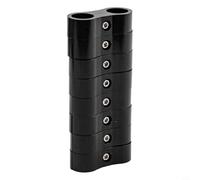 Collier de serrage séparateur de tuyau pour conduites d'huile et de carburant 4AN 6AN, lot de 8 connecteurs de raccord en alliage d'aluminium noir, compatibilité pour systèmes de carburant de