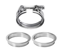 Collier de Serrage Standard en V en Acier Inoxydable avec Brides Plates, 1,5", 1,75", 2", 2,25", 2,36", 2,5", 3", 3,5", 4", 5", 6 ...(114mm 4.5inch)