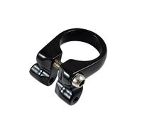 Collier de serrage tige de selle avec fixation porte bagage arrière aluminium Sélection CGN Cycle Noir TU