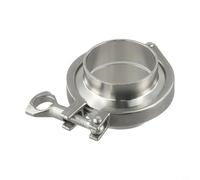 Collier de serrage tri-clamp en acier inoxydable avec écrou et joint, 76 mm de diamètre intérieur, pour raccords de tuyaux sanitaires, brasserie et industrie alimentaire, design robuste en acier