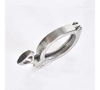 Collier de serrage Tri Clamp robuste en acier inoxydable 304 avec écrou papillon - Raccords de tuyauterie sanitaire for viroles de 1,5" à 4".(1.5In)