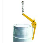 Collier de serrage vertical pour fûts à huile de 30 à 55 gallons, pince en tôle avec écarteur de crochet, soulève jusqu'à 453,6 kg, Ded