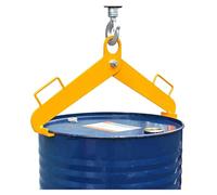 Collier de serrage vertical pour fûts à huile de 30 à 55 gallons, pince en tôle avec écarteur de crochet, soulève jusqu'à 453,6 kg, Ded