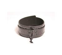 Collier de Soumission à laisse BDSM simili cuir noir