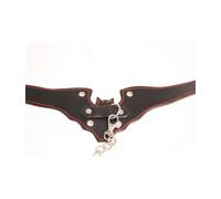Collier de Soumission BDSM réglable simili cuir noir