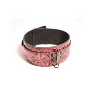 Collier de Soumission BDSM réglable simili cuir rouge