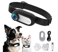 Collier de suivi de chien HD 1080P, pas besoin de WiFi, colliers de chat, caméra de sport/d'action avec enregistrements vidéo, mini caméra corporelle intérieure et extérieure, collier sans fil,
