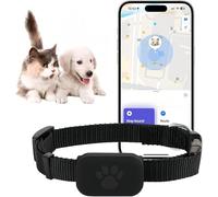 Collier de suivi GPS pour chats de petite taille, traqueur de chien, traqueur d'animaux de compagnie, pas de frais mensuels, compatible avec Apple Find (compatible iOS/Android), collier de suivi GPS