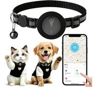 Collier de Suivi GPS pour Chats et Chiens - Compatible avec iOS et Android, Collier de Suivi pour Chat avec Application intégrée, sans abonnement mensuel ni Carte SIM