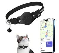 Collier de Suivi pour Chat, traqueur GPS en Temps réel, Pas de Frais mensuels, Joli traqueur pour Petits Chats, Chiens, Animaux domestiques, Suivi en Temps réel dans Le Monde Entier, Fonctionne avec