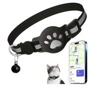 Collier de suivi pour chats de petite taille - Traqueur GPS en temps réel pour chat, pas de frais mensuels, pas de carte SIM nécessaire, collier GPS anti-perte pour animal domestique fonctionne