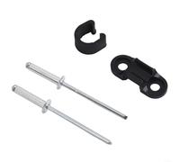 Collier de support de câble de frein de vélo, guide de fil en alliage d'aluminium avec installation de boulon, conçu pour les câbles de frein de vélo de route jusqu'à 6 à 3 mm de diamètre (noir)
