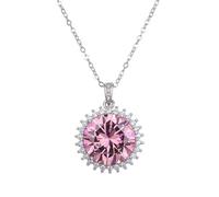 Collier de synthèse cubique Rose esthétique