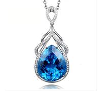 Collier de Tears pour Les Femmes, en Pierre précieuse 925 Silver