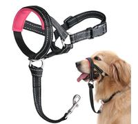 Collier de tête pour Chien, sans Traction avec Rembourrage Doux, Harnais réfléchissant Durable pour Chiens de Taille Moyenne et Grande Taille, Berger Allemand, Labrador, Guide de Dressage Gratuit