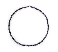 Collier de thérapie magnétique Collier d'hématite Collier magnétique en obsidienne noire - Soulagement naturel de la douleur pour l'arthrite du cou, le dos, les douleurs d'épaule, les maux de tête et