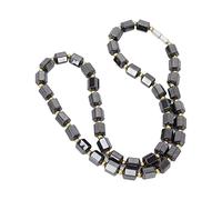 Collier de thérapie magnétique unisexe - perles d'hématite pour la guérison de l'énergie sanitaire - soulagement de la douleur à la mode - cadeau d'anniversaire