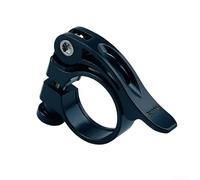 Collier de tige de selle de vélo 31,8 mm à dégagement rapide avec écrou moleté antidérapant pour cadre de vélo de montagne (style pont noir 31,8 mm)