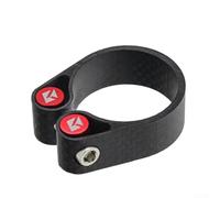 Collier de tige de selle de vélo, accessoires de tube de selle en fibre de carbone, collier de serrage à dégagement rapide, 27,2 mm, 30,8 mm, 31,6 mm, pour VTT, vélos de route (31,8 mm, noir)