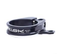 Collier de tige de selle en alliage d'aluminium avec guide de câble, compatible avec les diamètres de tige de selle de 31, 8 mm et 34, 9 mm (34,9 mm, noir)