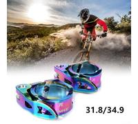 Collier de tige de selle pour vélos de route avec dégagement rapide compatible avec les tubes de 31, 8 mm et 34 9 mm, construit en alliage d'aluminium avec joint en cuivre pour une longue durée de vie