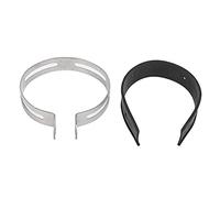 Collier de Tuyau D'échappement Pince de Tuyau D'échappement de Moto Anneau Fixe Pince en Acier Inoxydable avec Bande de Caoutchouc Support de Silencieux D'échappement Accessoire de Pièces Universel