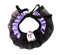 Collier de Vacances à Volants pour Chats, Ghost1 Bow M, G M | Foulard décoratif, pièce de robe de fête à nouer, de sortie photo d ' Halloween