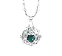 Collier décontracté Pendentif Exquis éternel éternel Rattan Vert Cristal gawu Pendentif pendent Creux bac Creux Collier Sachet Femmes Bijoux de Mode présente la fête juiverie