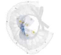 Collier Décoratif pour Chat Style Princesse, Réglable, en Dentelle | Polyester Léger et Respirant, Tour de Cou 25 à 30cm, pour Chatons et Petits Chiens