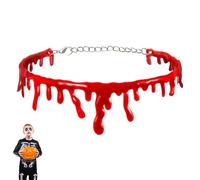 Collier Dégoûtant de Sang | Collier de Déguisement pour Femmes Fêtes d'Halloween - Accessoire Festif Cosplay Événements Thématiques Carnaval