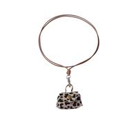 Collier délicat avec pendentif en forme d'étoile et sac - Multifonctionnel - Longue corde - Texture cuir - Pour une fête quotidienne, taille unique, Comme décrit, Comme décrit.