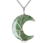 Collier demi-lune vert KP32590