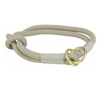 Collier d'entraînement pour chiens Trixie Soft Rope Gris Gris clair S/M 40 cm