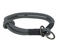 Collier d'entraînement pour chiens Trixie Soft Rope Noir Gris L/XL 55 cm
