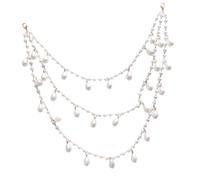 Collier d'épaule réglable avec perles d'imitation - Confortable à porter - Idéal pour une fête de mariage, une soirée, un accessoire de fête, One Size, Comme décrit, Comme décrit.