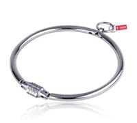 Collier d'esclave MEO® en acier inox avec serrure à combinaison - Taille - medium