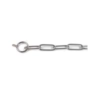 Collier d'étranglement en acier inoxydable à mailles longues pour chiens Record