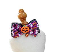 Collier d'Halloween pour chat, joli nœud papillon avec clochettes pour petit chien, collier effrayant pour chaton, accessoire de déguisement d'Halloween pour chiot et chaton