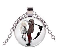 Collier d'horreur anime anges de la mort cadeau cosplay Ray & Zack Q Version modèle collier avec pendentif en cristal collection collier en alliage de zinc, Zinc