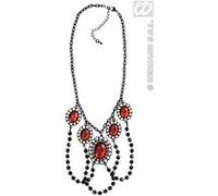 Collier Diablesse Rouge et Noir - Halloween G