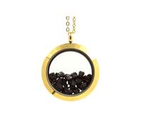Collier Diamant noir brut