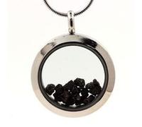 Collier Diamant noir brut